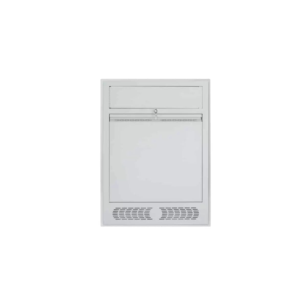Lowell LTCR Series 3U+3U Dual Bay Wall Rack Controlled Release | Recessed