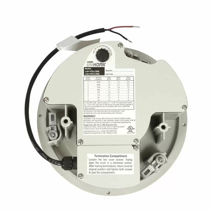 Lowell LUH-15TA 15W Paging Horn With Grille and Trim Ring