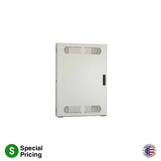 Lowell RCC Remote Consolidation Cabinet, Dual Bay Wall Mount | 36" | 2U Horizontal + 2U Vertical