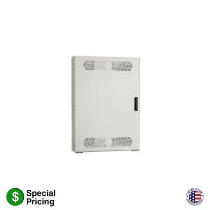 Lowell RCC Remote Consolidation Cabinet, Dual Bay Wall Mount | 36" | 3U Horizontal + 4U Vertical