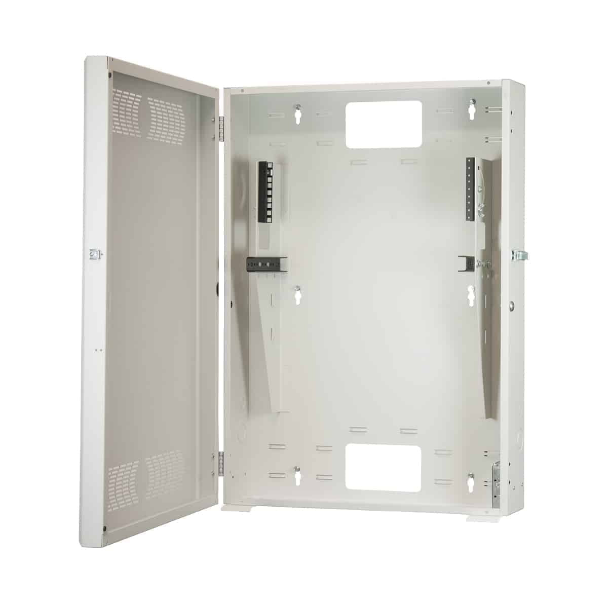 Lowell RCC Remote Consolidation Cabinet, Dual Bay Wall Mount | 36" | 3U Horizontal + 4U Vertical