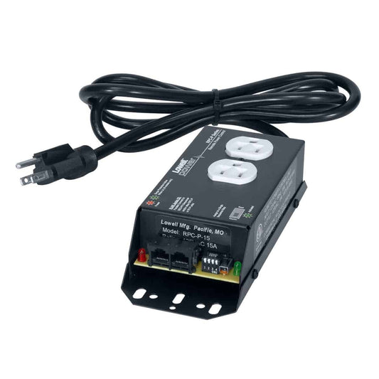 Lowell RPC-P15 Remote AC Power Control With Pass-Thru RJ45 Jacks