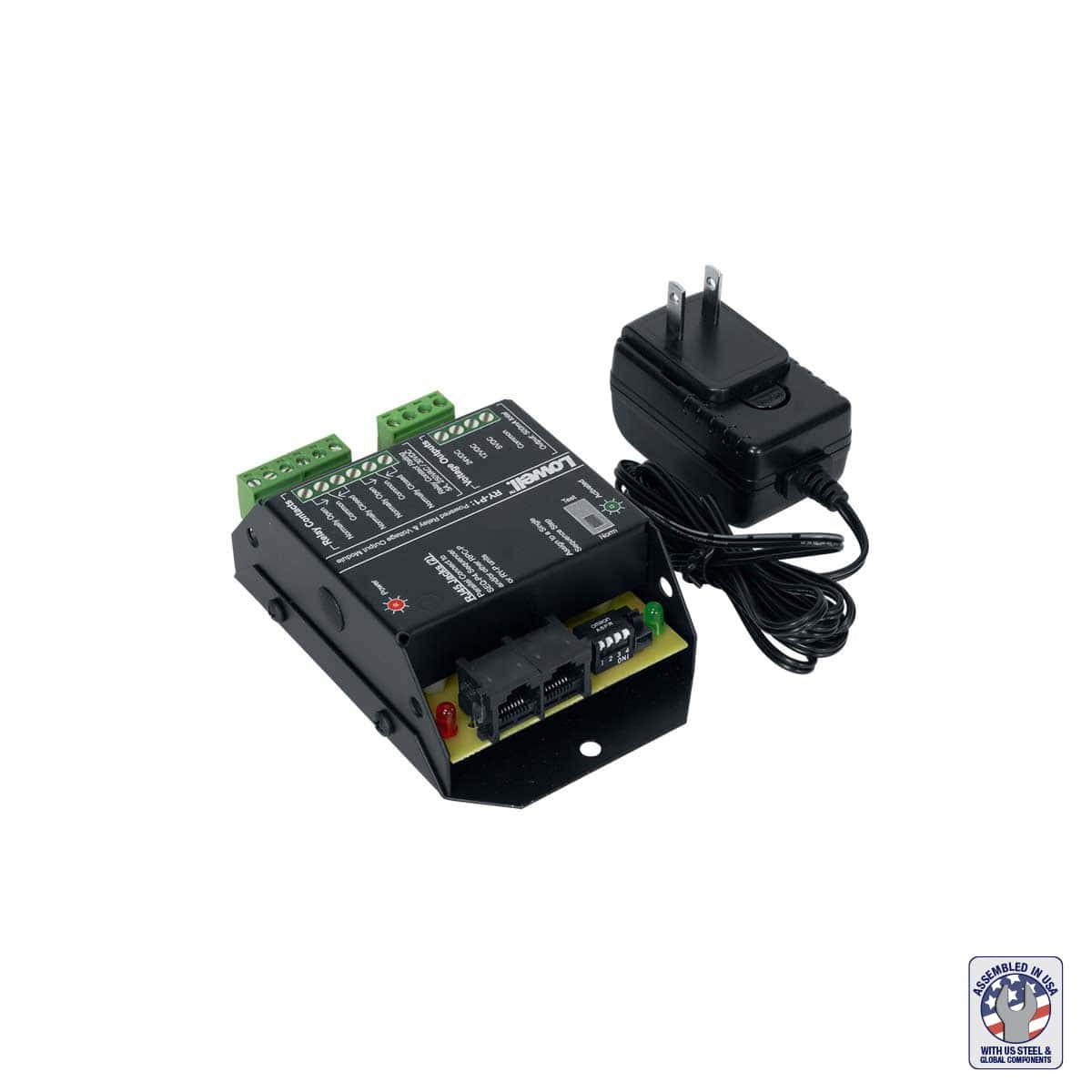 Lowell RY-P1 DPDT Relay Module With Pass-Thru RJ45 Jacks