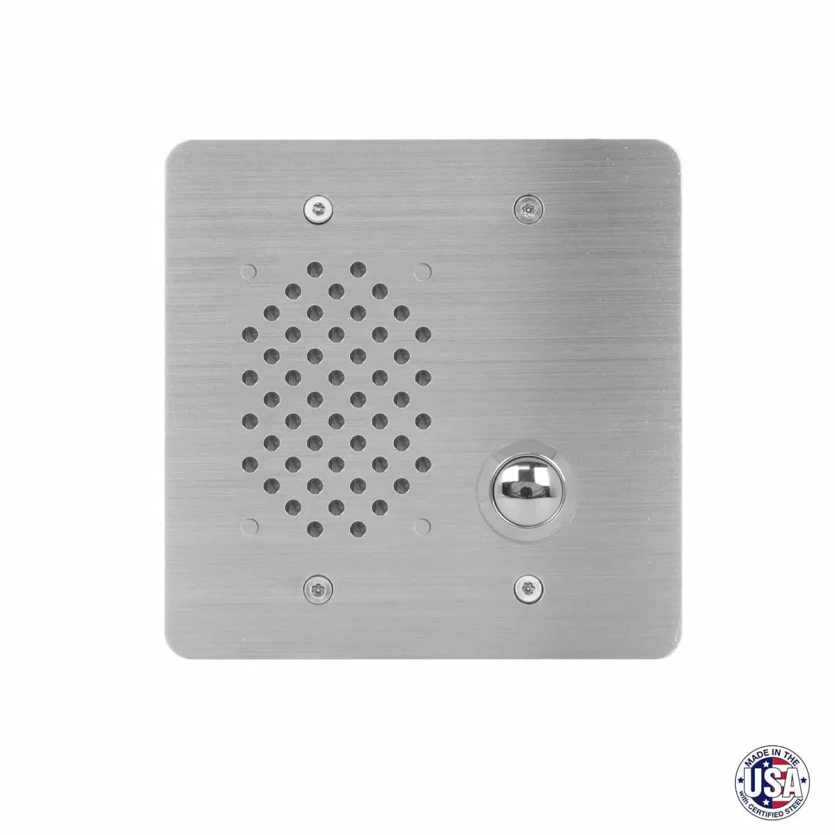 Lowell Vandal Resistant Intercom Station with Transformer & Call Switch | 2-gang