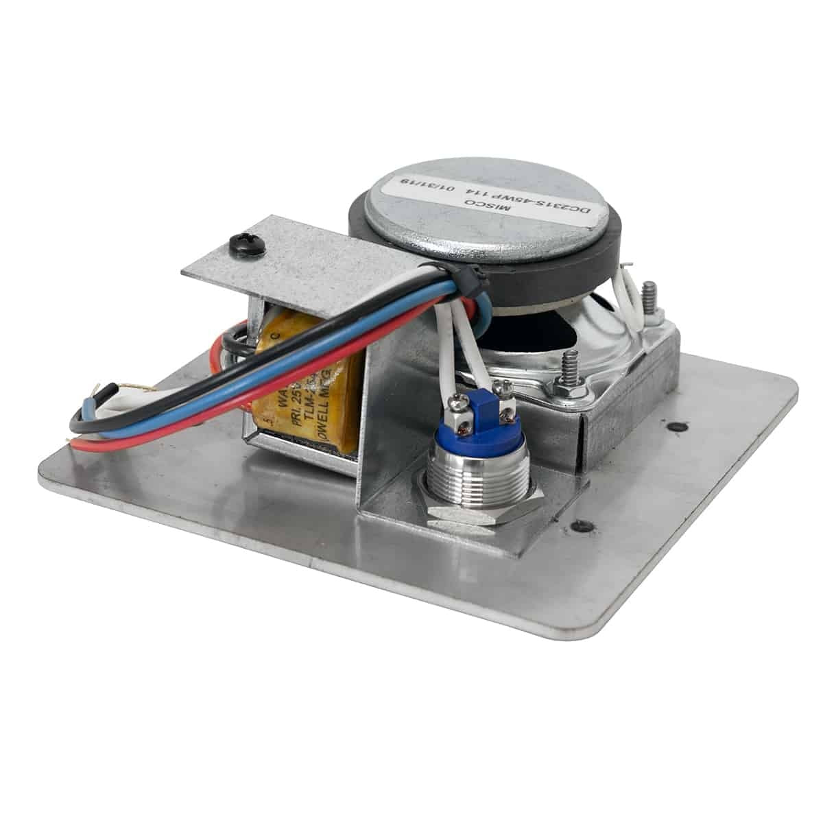 Lowell Vandal Resistant Intercom Station with Transformer & Call Switch | 2-gang