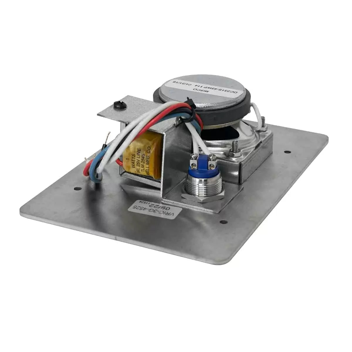 Lowell Vandal Resistant Intercom Station with Transformer & Call Switch | 3-gang
