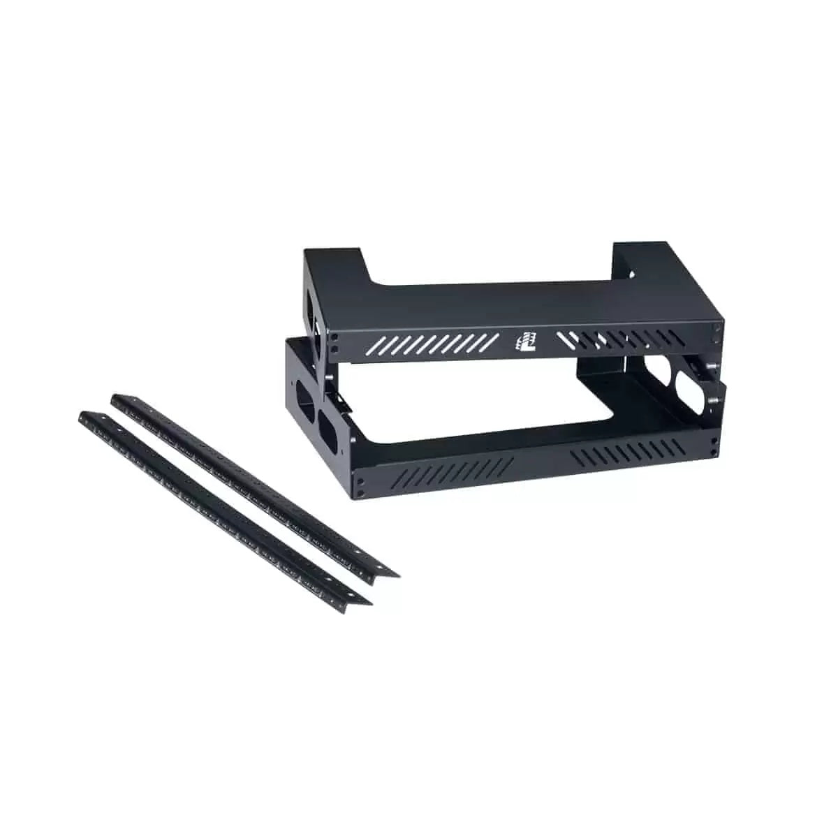Lowell WXR Slim Wall Mount AV Rack Open-Frame Steel Rack | 12U | 12"D
