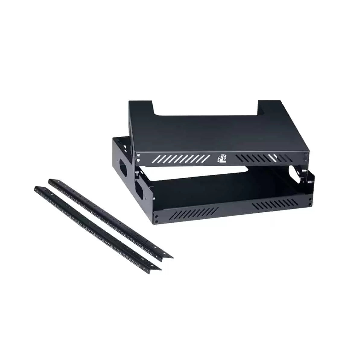 Lowell WXR Slim Wall Mount AV Rack Open-Frame Steel Rack | 12U | 18"D