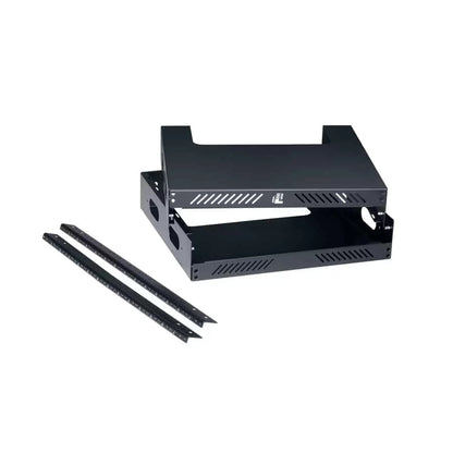 Lowell WXR Slim Wall Mount AV Rack Open-Frame Steel Rack | 12U | 18"D