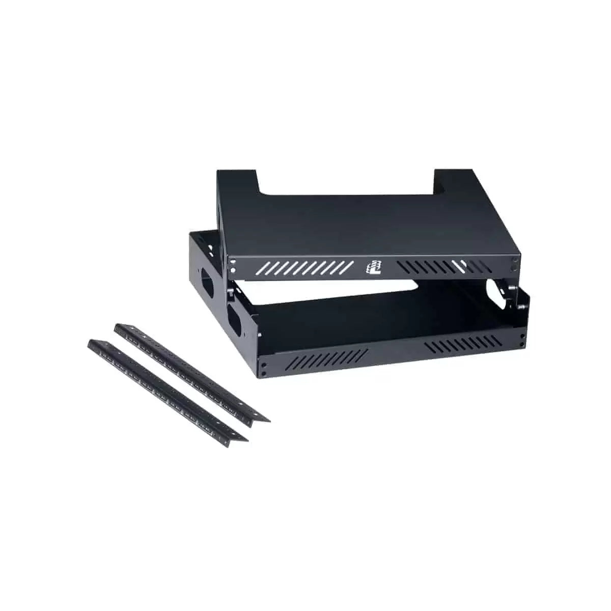 Lowell WXR Slim Wall Mount AV Rack Open-Frame Steel Rack | 8U | 18"D