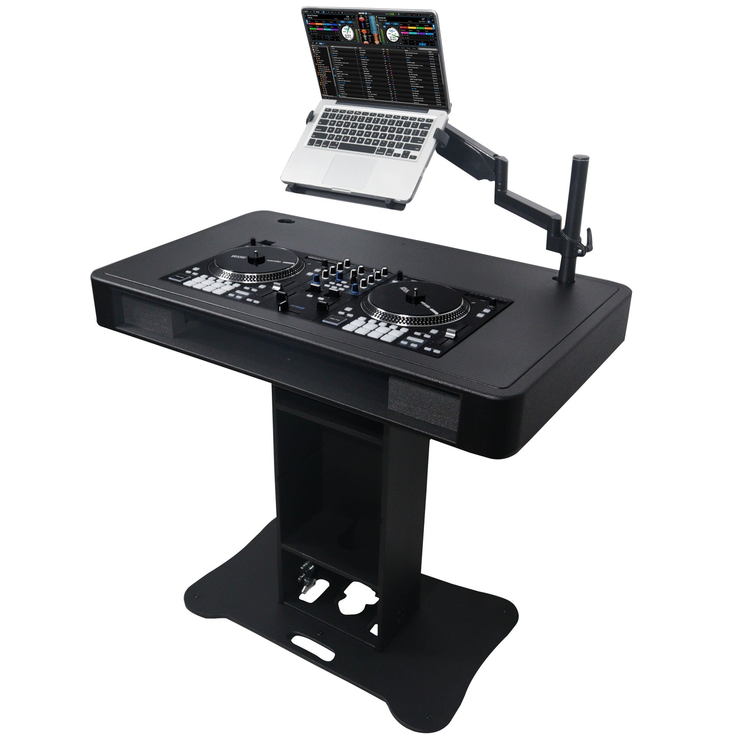 ProX Control Tower DJ Podium T-Shape Stand for Pioneer DDJ | Black | With Road Case