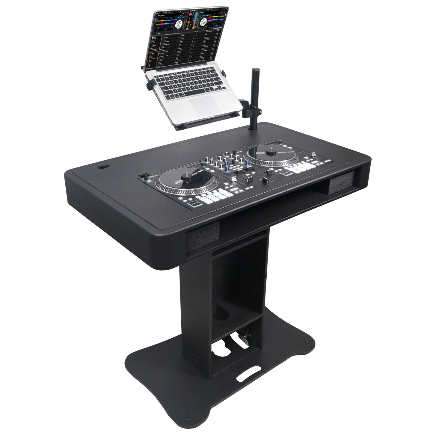 ProX Control Tower DJ Podium T-Shape Stand for Pioneer DDJ | Black | With Road Case