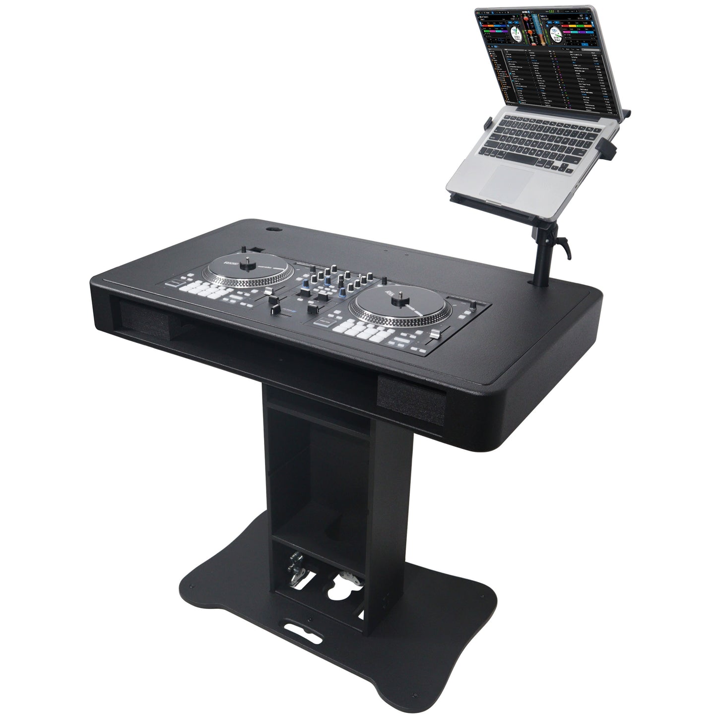 ProX Control Tower DJ Podium T-Shape Stand for Pioneer DDJ | Black | With Road Case