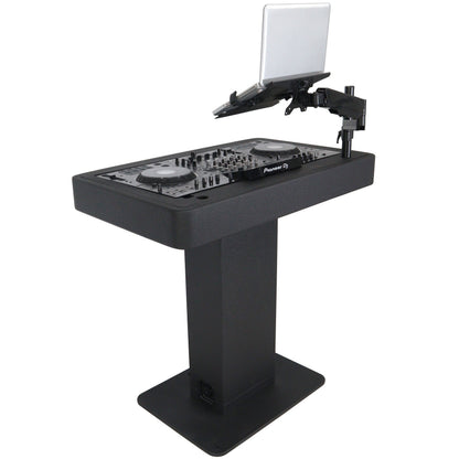 ProX Control Tower DJ Podium T-Shape Stand for Pioneer DDJ | Black | With Road Case