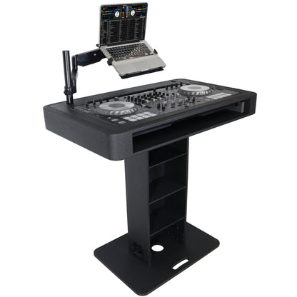ProX Control Tower DJ Podium T-Shape Stand for Pioneer DDJ | Black | With Road Case