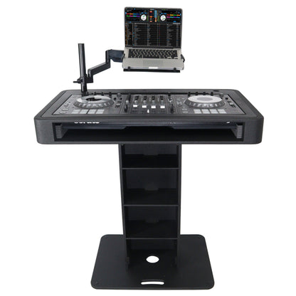 ProX Control Tower DJ Podium T-Shape Stand for Pioneer DDJ | Black | With Road Case