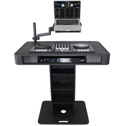 ProX Control Tower DJ Podium T-Shape Stand for Pioneer DDJ | Black | With Road Case