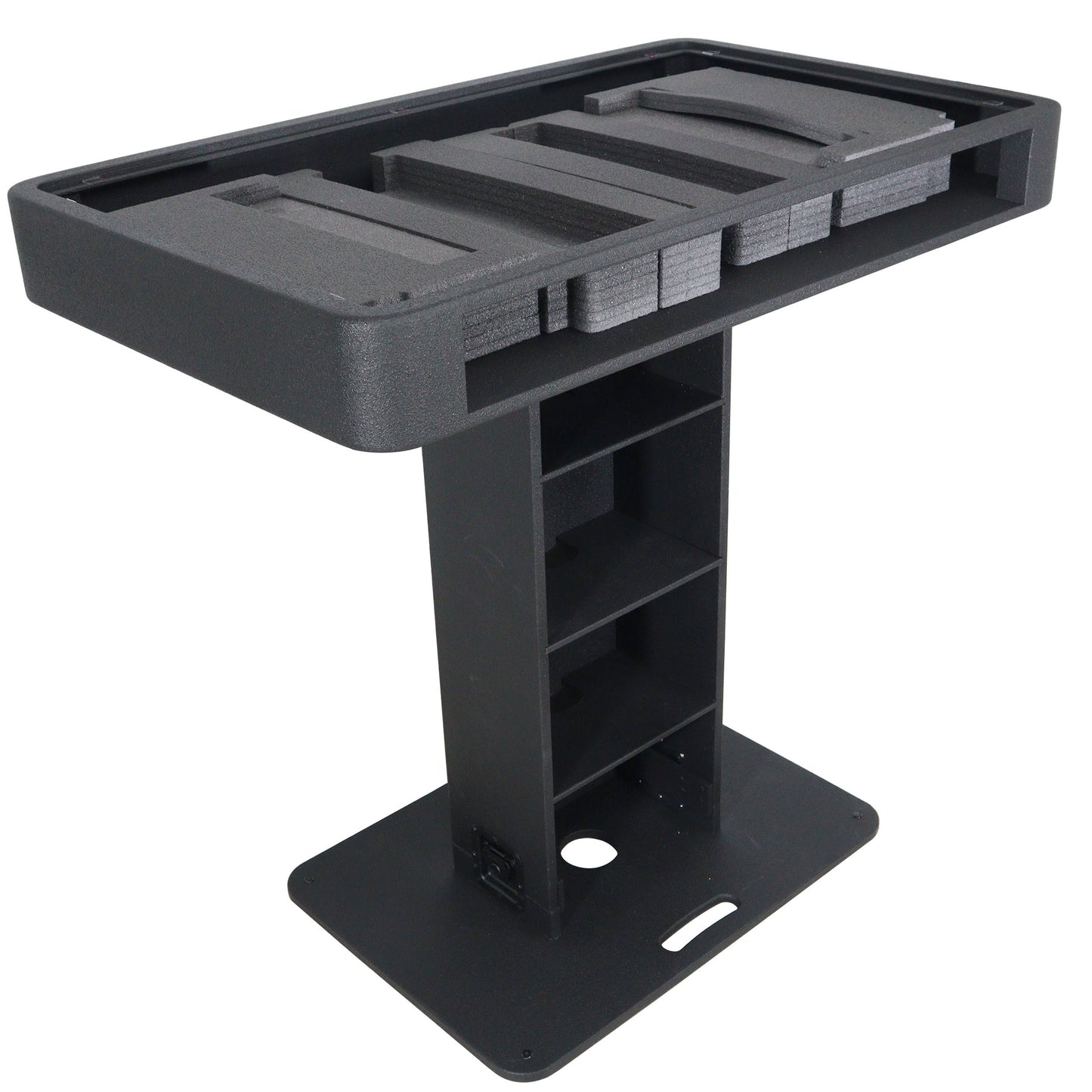 ProX Control Tower DJ Podium T-Shape Stand for Pioneer DDJ | Black | With Road Case