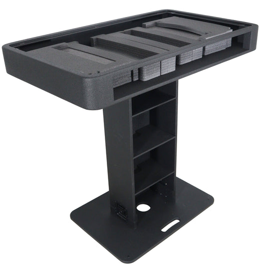 ProX Control Tower DJ Podium T-Shape Stand for Pioneer DDJ | Black | With Road Case