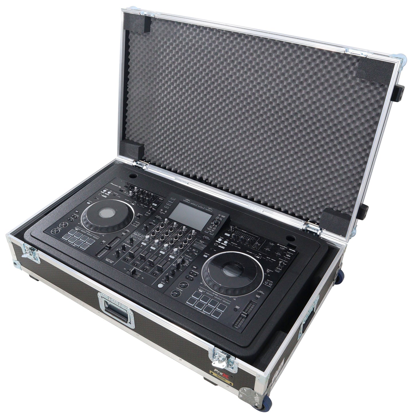 ProX Control Tower DJ Podium T-Shape Stand for Pioneer DDJ | Black | With Road Case