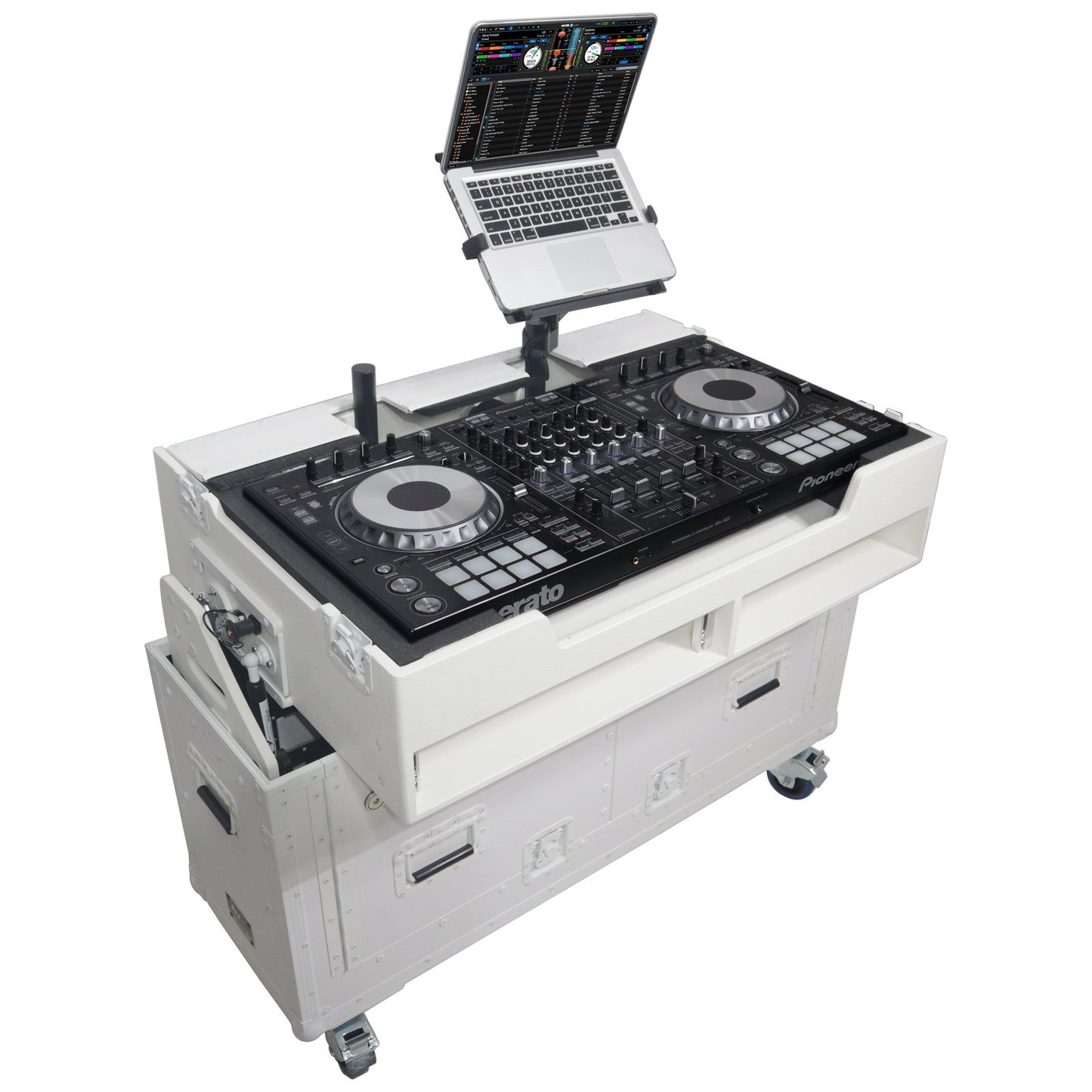 ProX Flip-Ready Hydraulic Console Case For Digital Audio Consoles | Pioneer DDJ-REV7/XDJ-XZ/DDJ-1000/SZ2/SX3 | Fixed