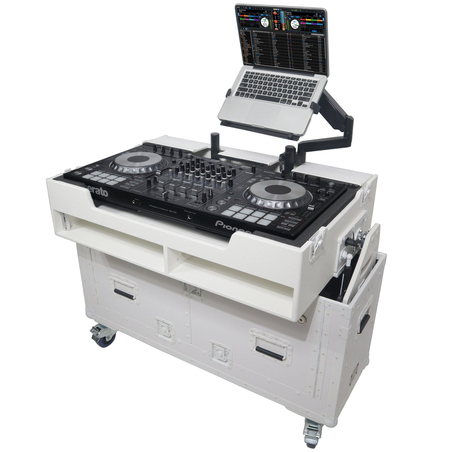 ProX Flip-Ready Hydraulic Console Case For Digital Audio Consoles | Pioneer DDJ-REV7/XDJ-XZ/DDJ-1000/SZ2/SX3 | Fixed