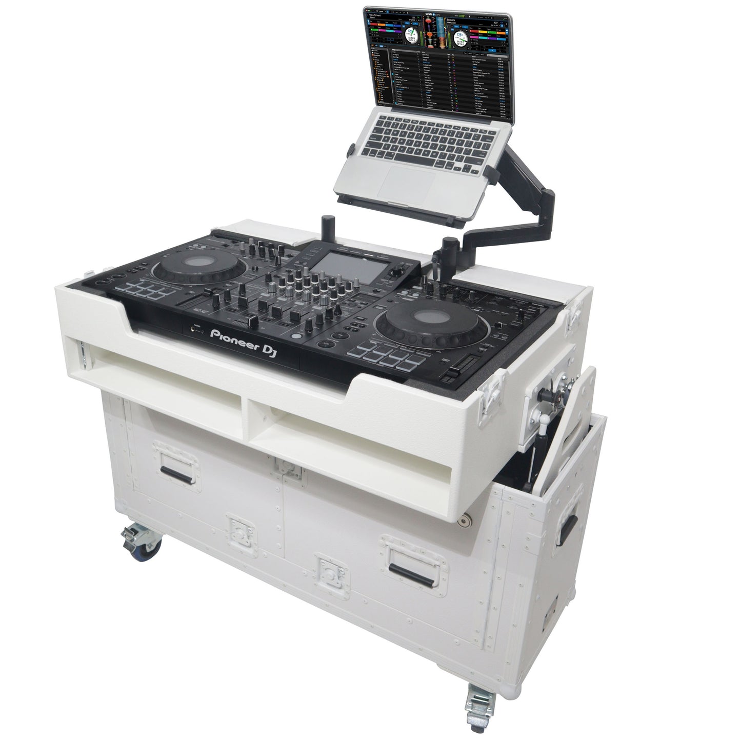 ProX Flip-Ready Hydraulic Console Case For Digital Audio Consoles | Pioneer DDJ-REV7/XDJ-XZ/DDJ-1000/SZ2/SX3 | Fixed