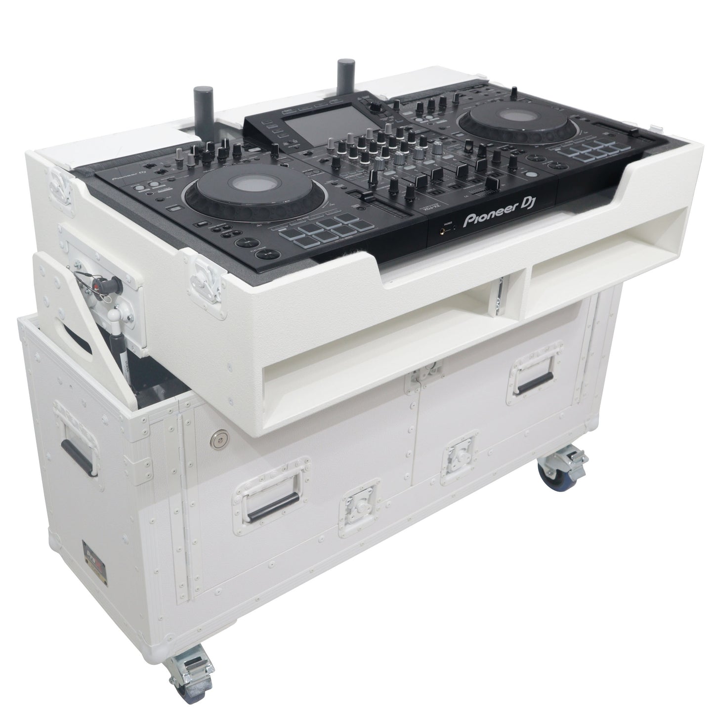 ProX Flip-Ready Hydraulic Console Case For Digital Audio Consoles | Pioneer DDJ-REV7/XDJ-XZ/DDJ-1000/SZ2/SX3 | Fixed