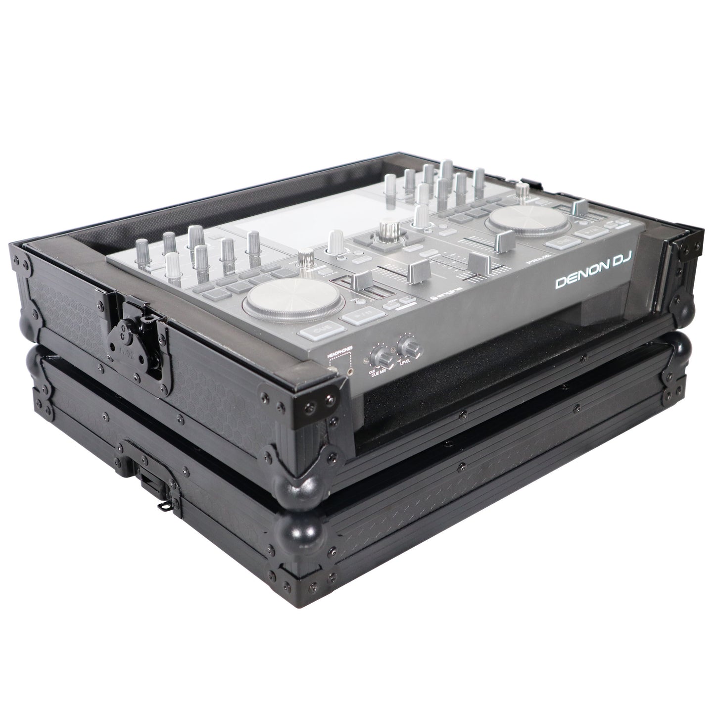 ProX ATA Style Flight Travel Case for Denon DJ Prime Go | Black On Black