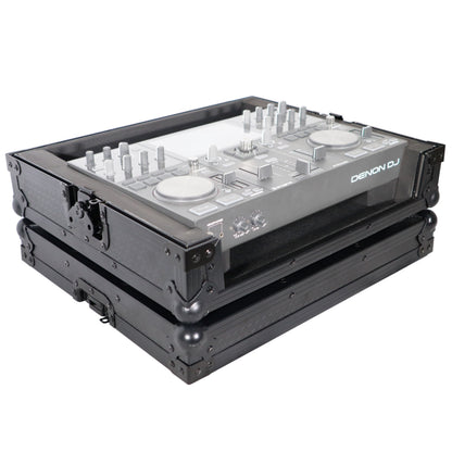 ProX ATA Style Flight Travel Case for Denon DJ Prime Go | Black On Black