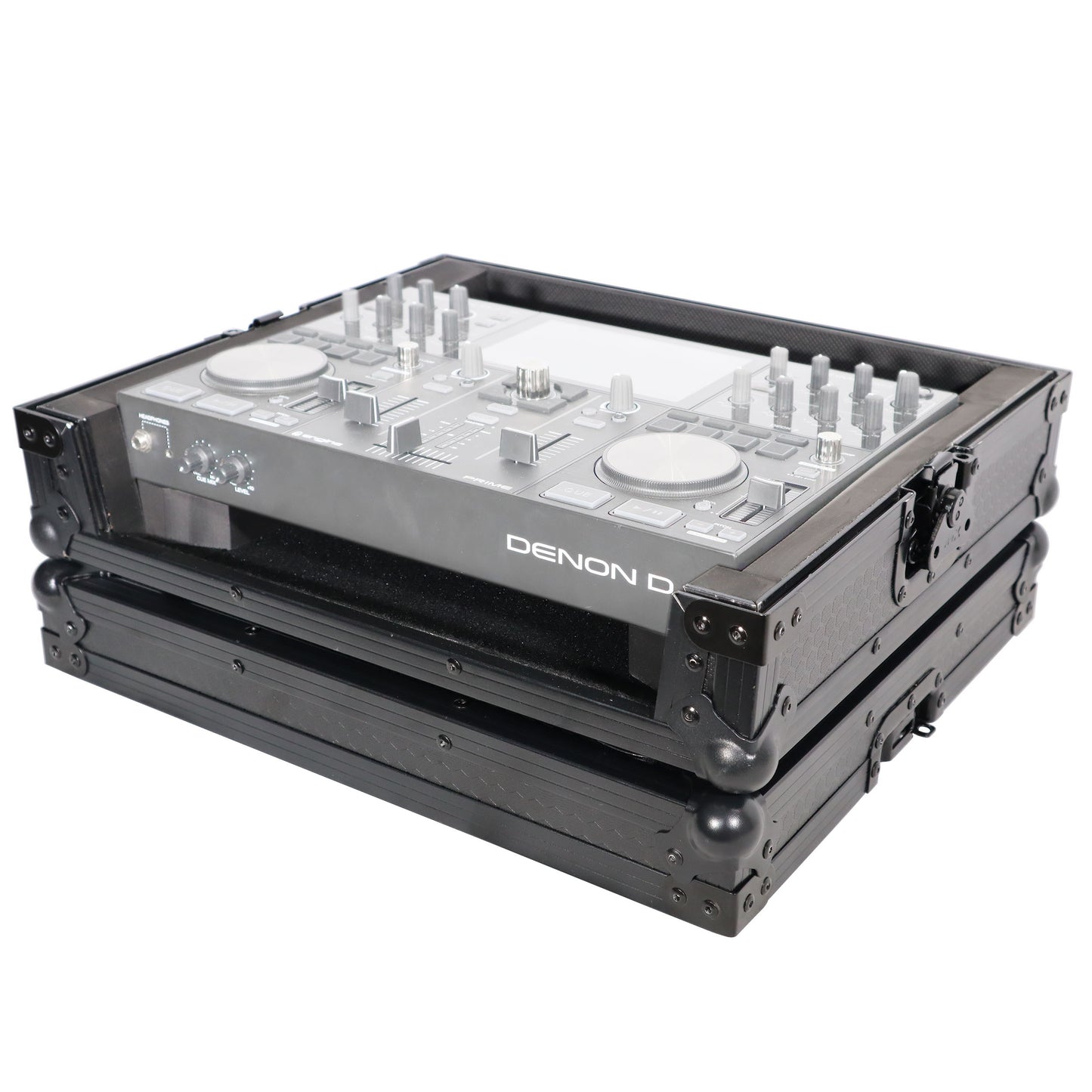 ProX ATA Style Flight Travel Case for Denon DJ Prime Go | Black On Black