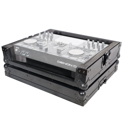ProX ATA Style Flight Travel Case for Denon DJ Prime Go | Black On Black