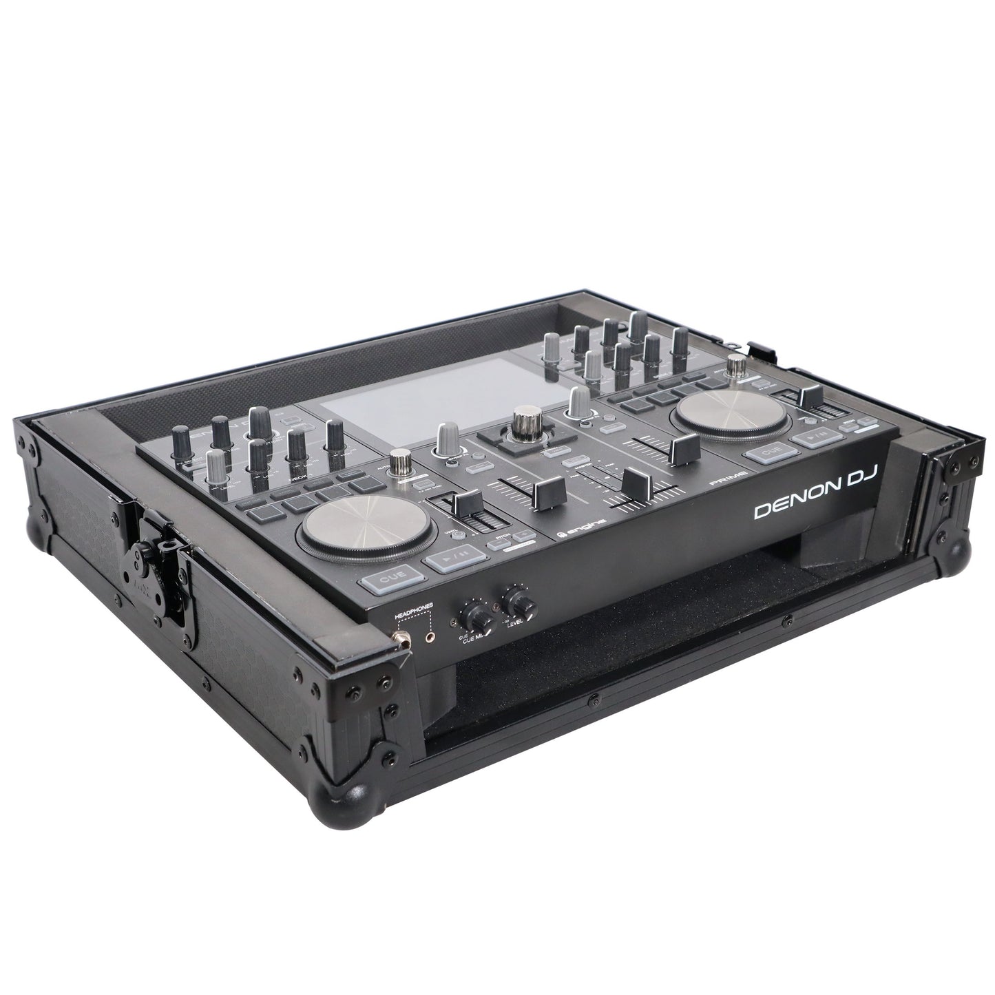 ProX ATA Style Flight Travel Case for Denon DJ Prime Go | Black On Black