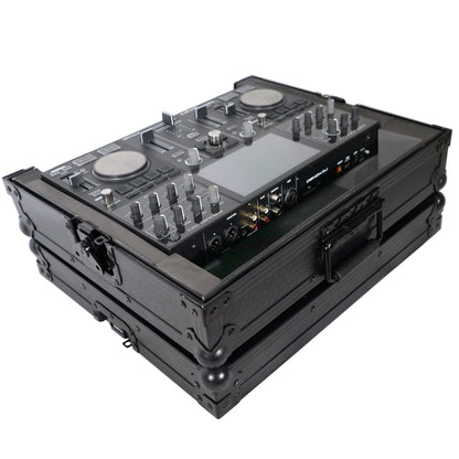 ProX ATA Style Flight Travel Case for Denon DJ Prime Go | Black On Black