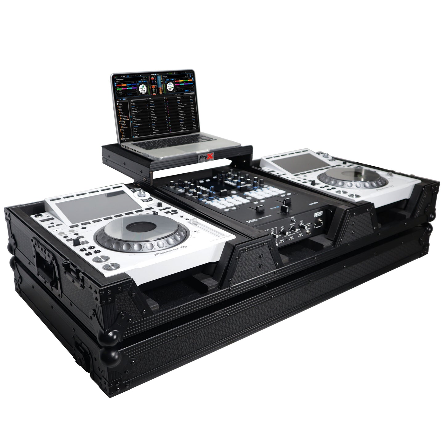 ProX XS-CDM3000WLTBL DJ Coffin Case for Pioneer CDJ-3000 and DJM-900NXS2