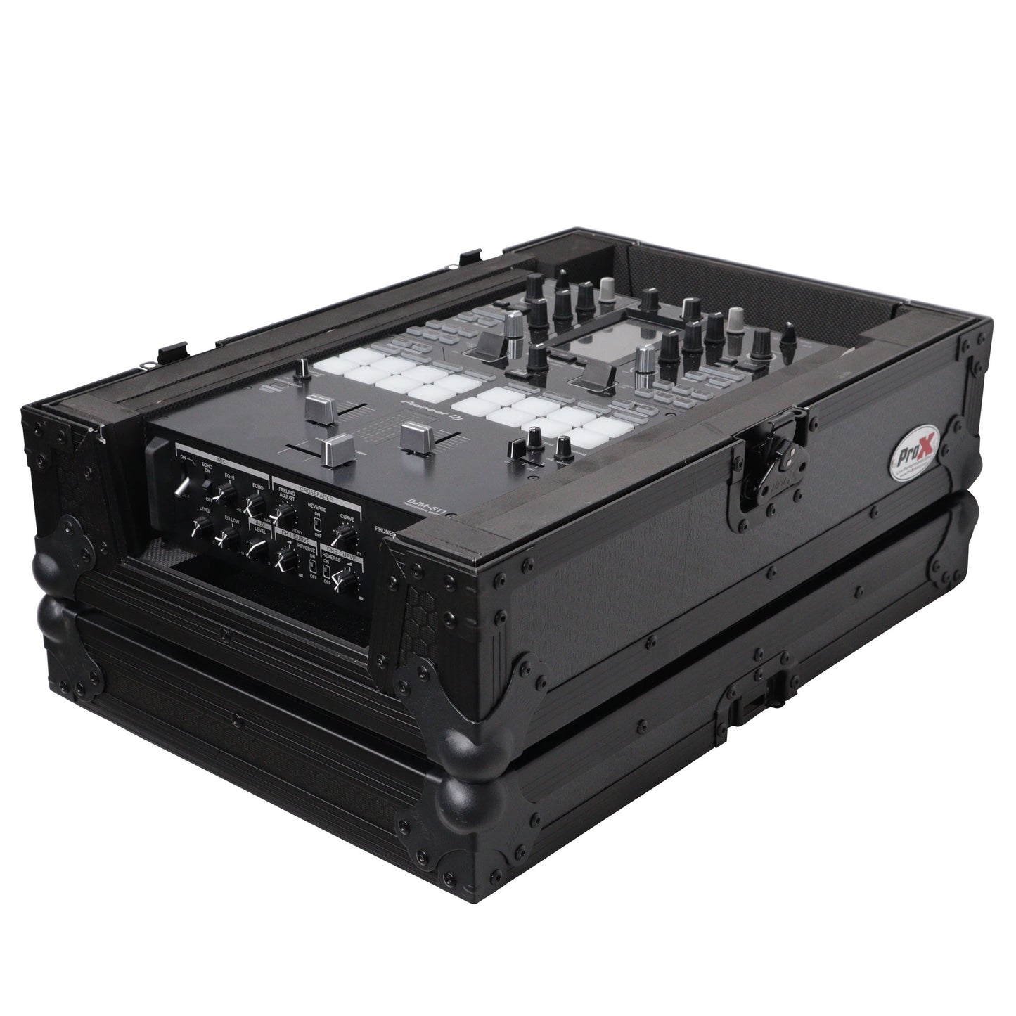 ProX ATA Flight Case for DJ Mixers Universal Road Case | Black | Without Laptop Shelf