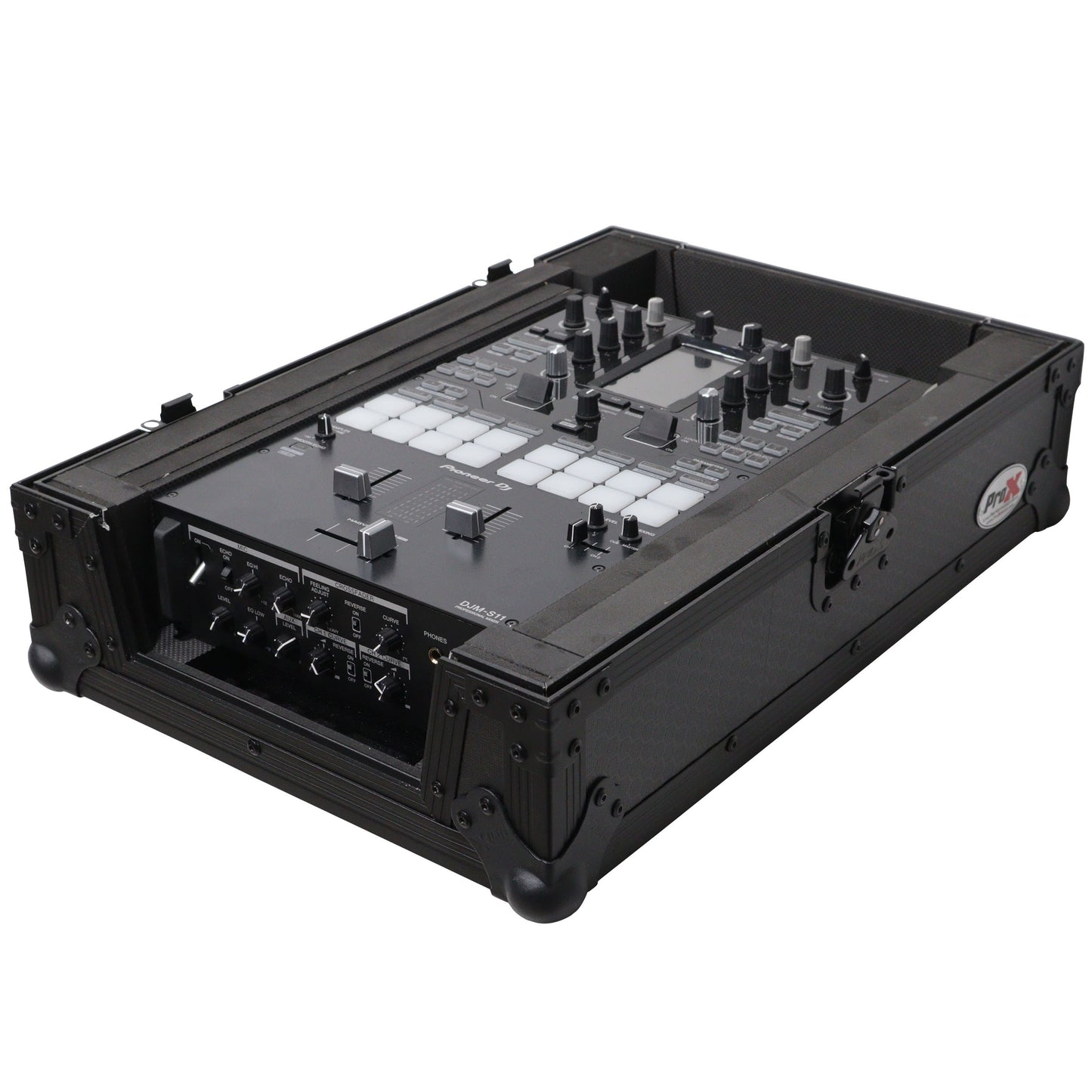 ProX ATA Flight Case for DJ Mixers Universal Road Case | Black | Without Laptop Shelf