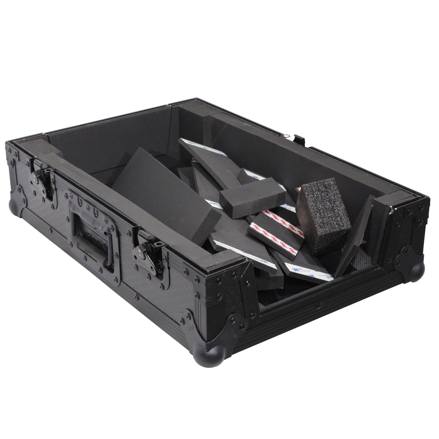 ProX ATA Flight Case for DJ Mixers Universal Road Case | Black | Without Laptop Shelf