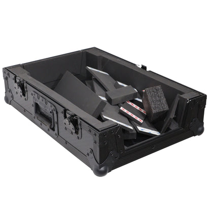 ProX ATA Flight Case for DJ Mixers Universal Road Case | Black | Without Laptop Shelf