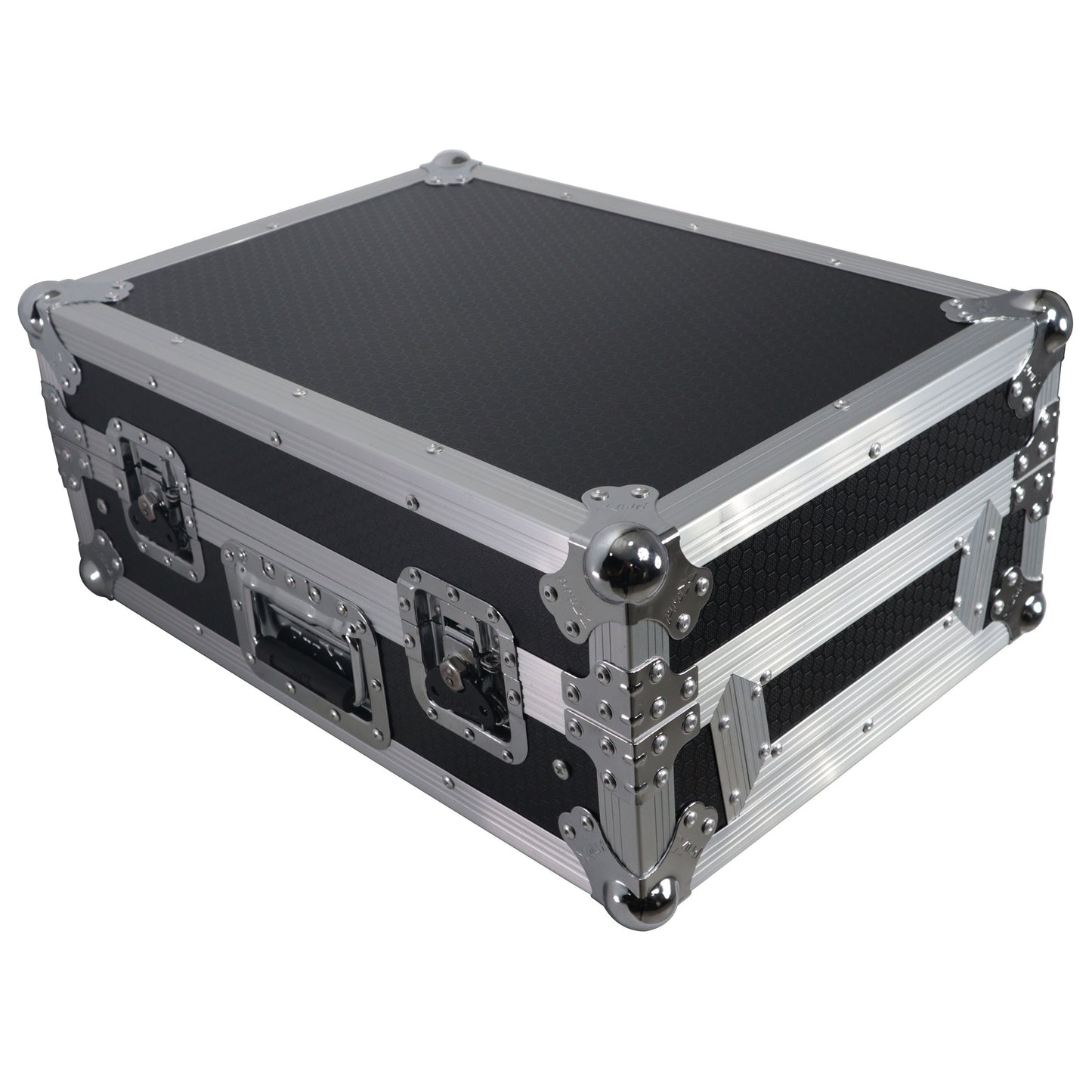 ProX ATA Flight Case for DJ Mixers Universal Road Case | Silver/Black | With Laptop Shelf