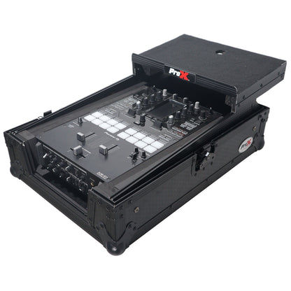 ProX ATA Flight Case for DJ Mixers Universal Road Case | Black | With Laptop Shelf