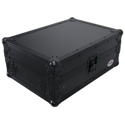 ProX ATA Flight Case for DJ Mixers Universal Road Case | Black | With Laptop Shelf