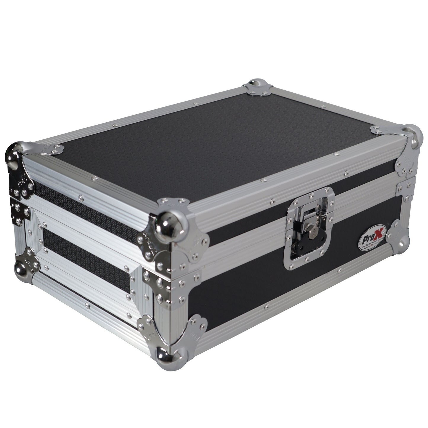 ProX ATA Flight Case for Pioneer DJM-S7 Mixer Gig-Ready Road Case | Without Laptop Shelf | Silver/Black