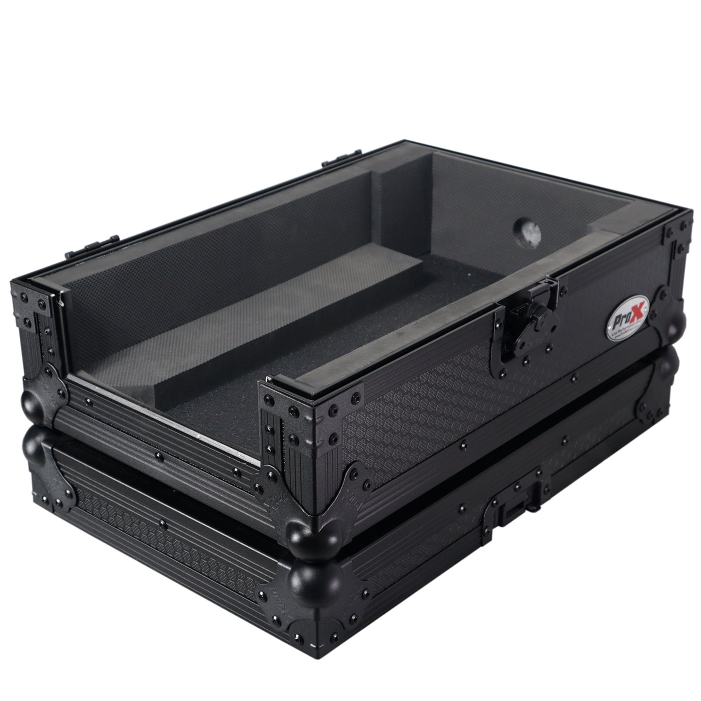 ProX ATA Flight Case for Pioneer DJM-S7 Mixer Gig-Ready Road Case | Without Laptop Shelf | Black/Black