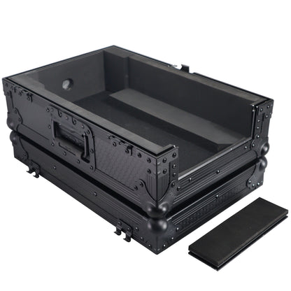 ProX ATA Flight Case for Pioneer DJM-S7 Mixer Gig-Ready Road Case | Without Laptop Shelf | Black/Black
