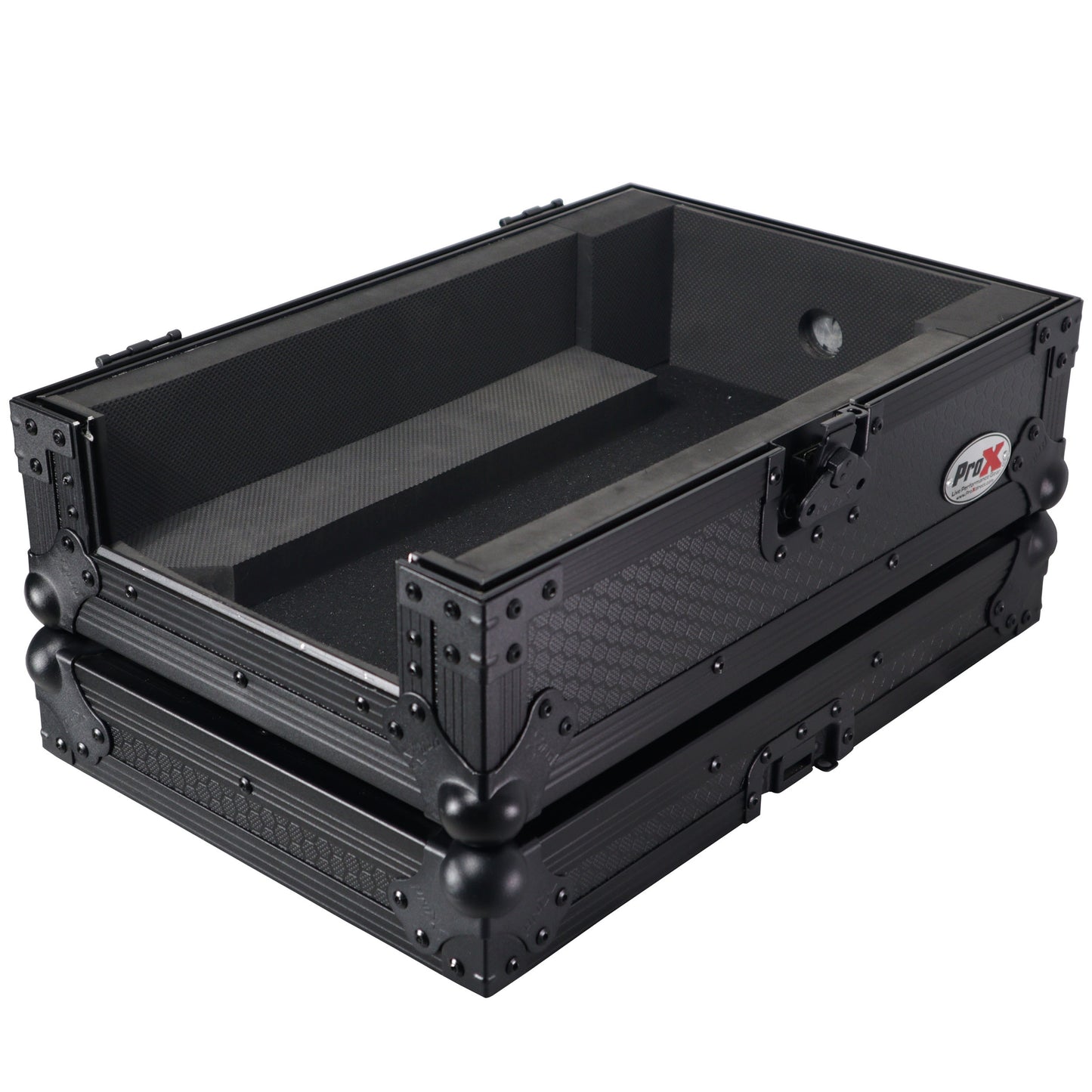 ProX ATA Flight Case for Pioneer DJM-S7 Mixer Gig-Ready Road Case | Without Laptop Shelf | Black/Black