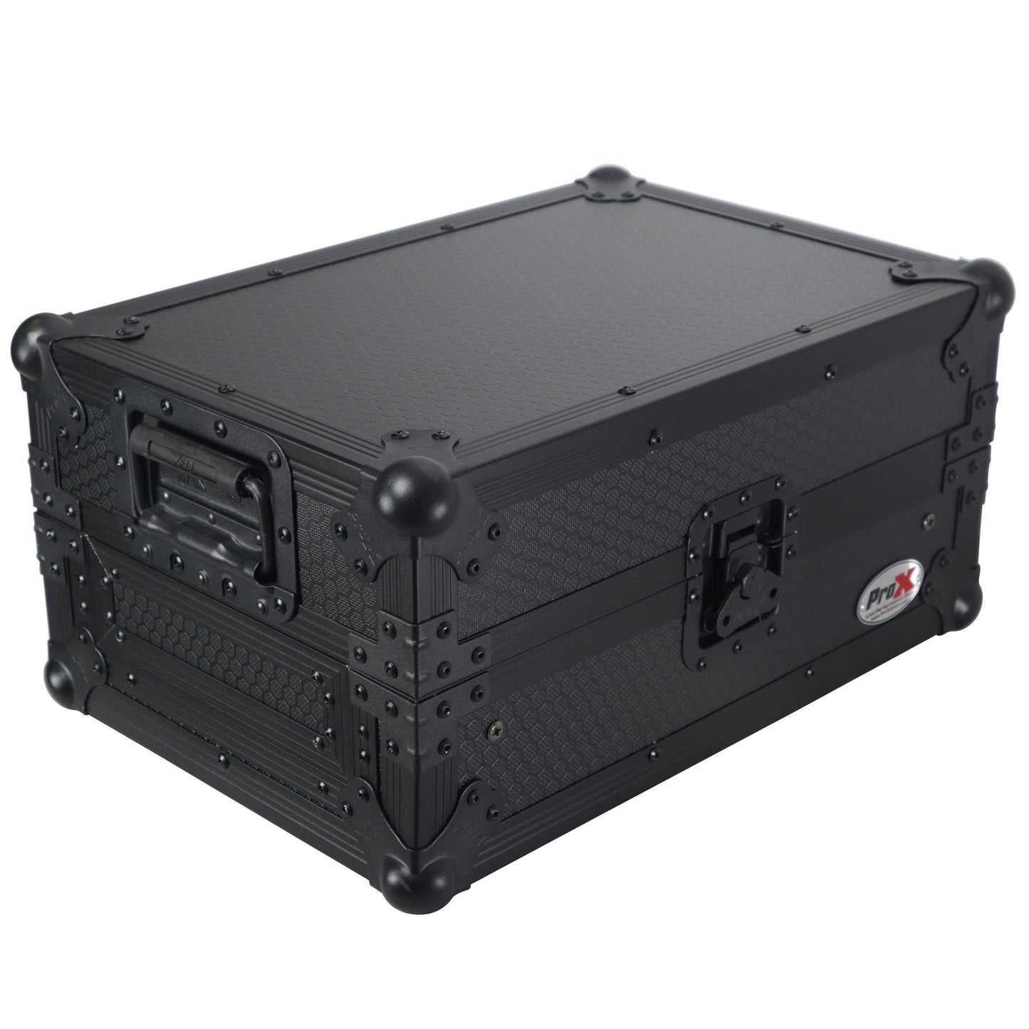 ProX ATA Flight Case for Pioneer DJM-S7 Mixer Gig-Ready Road Case | With Laptop Shelf | Black/Black