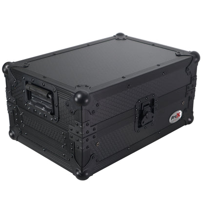 ProX ATA Flight Case for Pioneer DJM-S7 Mixer Gig-Ready Road Case | With Laptop Shelf | Black/Black
