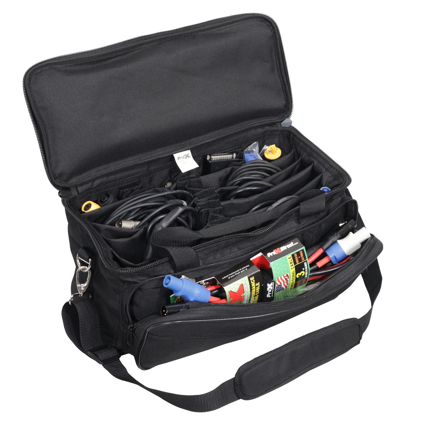 ProX MANO Utility Carry Bag With Dividers For AV Gear | Standard