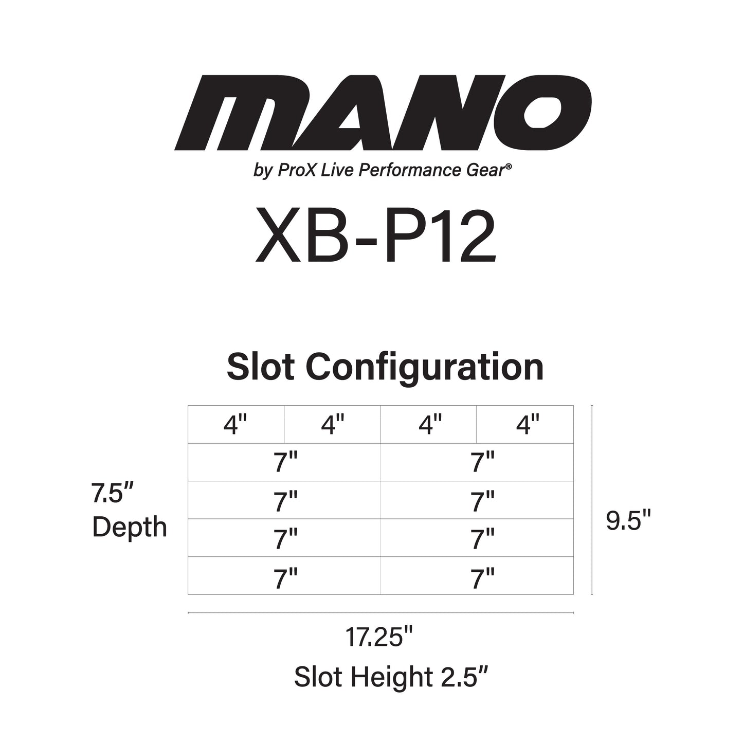 ProX MANO Utility Carry Bag With Dividers For AV Gear | Standard